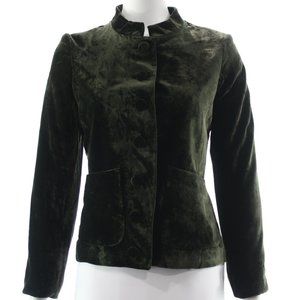 THEORY GREEN VELVET BLAZER SIZE 12